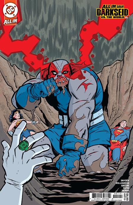 DC ALL IN SAGA DARKSEID VS THE WORLD #1 ONE SHOT CVR E JUAN FERREYRA FOIL VAR