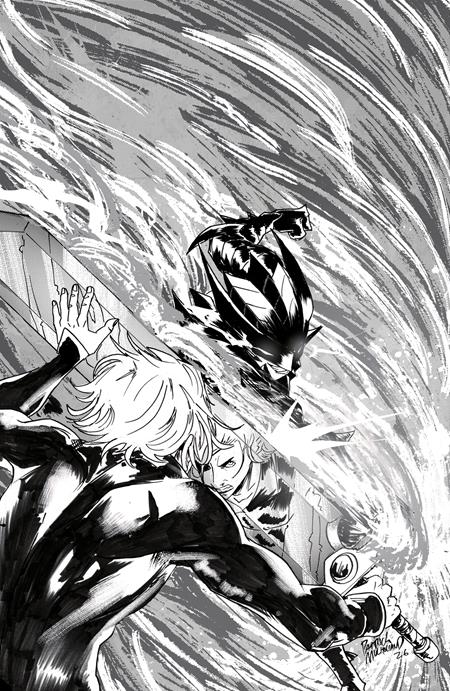 FIREBORN #5 CVR E PATRICK MULHOLLAND BLACK AND WHITE AND BLOOD VIRGIN CARDSTOCK VAR