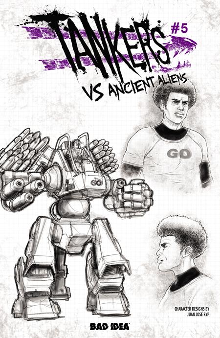 TANKERS VS ANCIENT ALIENS #5 CVR C JUAN JOSE RYP DESIGN VAR (OF 5)