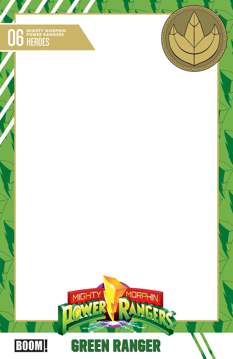 MIGHTY MORPHIN POWER RANGERS 2026 #6 D TRADING CARD BLANK SKETCH VAR CVR D