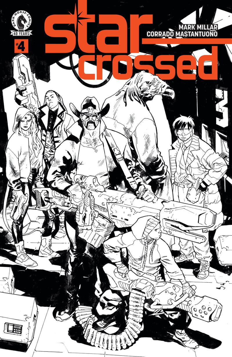 STAR-CROSSED #4 CVR B BW STUART IMMONEN
