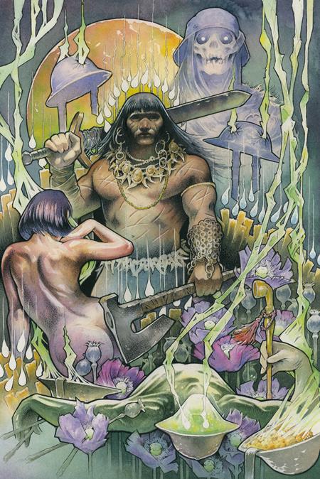 CONAN THE BARBARIAN TIDES OF THE TYRANT KING #3 CVR F JOHN BAIZLEY VIRGIN CARDSTOCK VAR (OF 4)