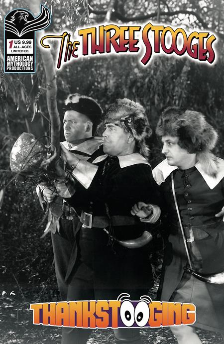 THREE STOOGES THANKSTOOGING #1 ONE SHOT CVR D LIMITED EDITION B&W PHOTO VAR