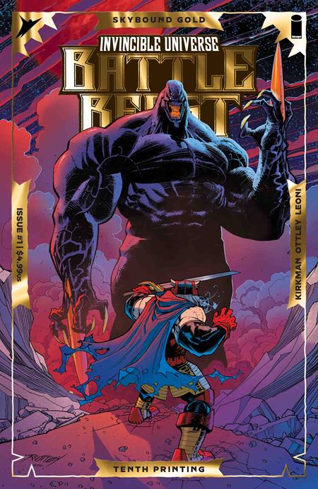 INVINCIBLE UNIVERSE BATTLE BEAST #1 10TH PTG CVR B RYAN OTTLEY AND ANNALISA LEONI EMBOSS AND GOLD FOIL VAR