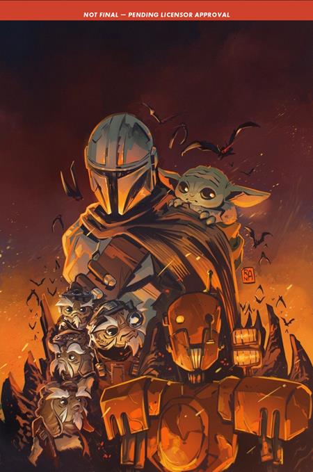 STAR WARS THE MANDALORIAN AND GROGU NIGHTMARE ON NEVARRO ONE SHOT CVR B ALESSANDRO RENALDI VAR