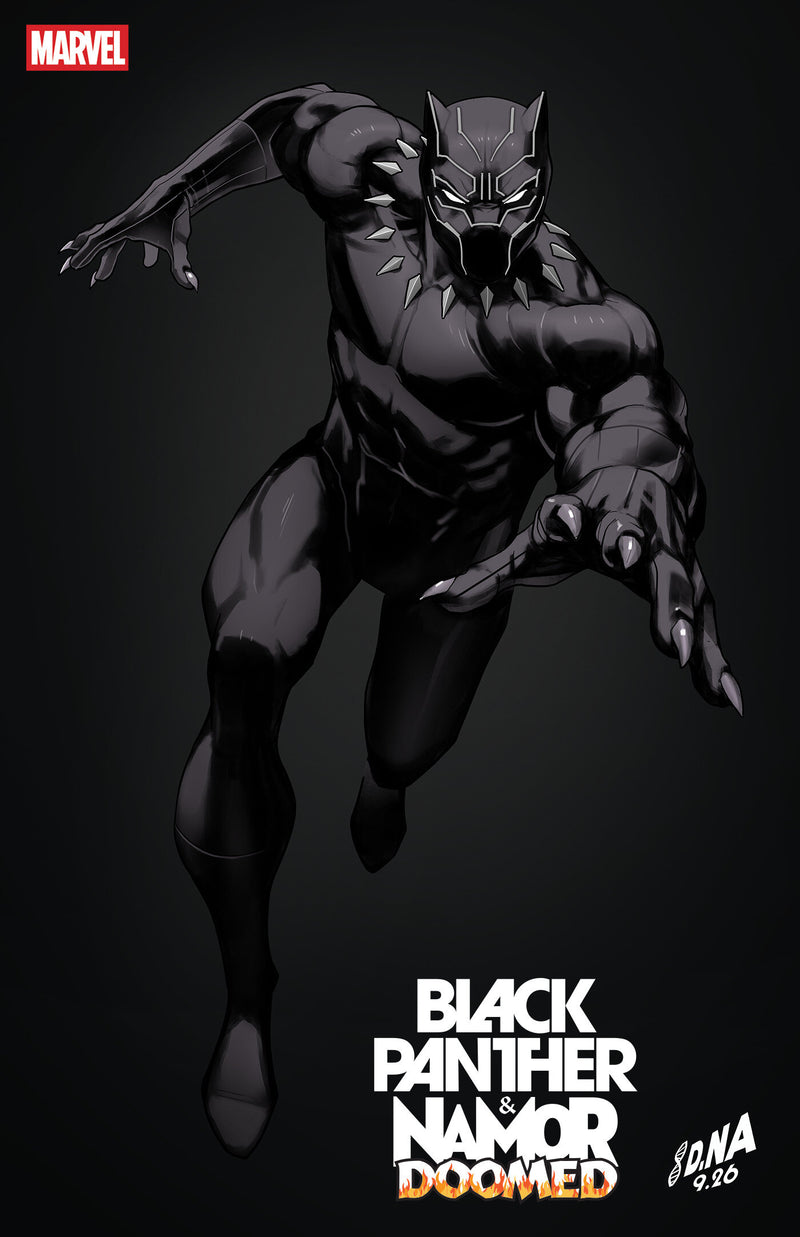 BLACK PANTHER NAMOR DOOMED #4 DAVID NAKAYAMA COLOR BLOCK BLACK VAR CVR B