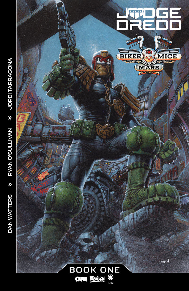 JUDGE DREDD BIKER MICE FROM MARS #1 COVER A DAVID FINCH CVR A