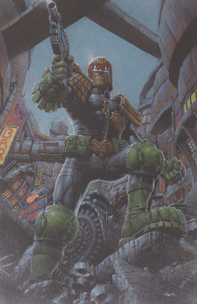 JUDGE DREDD BIKER MICE FROM MARS #1 COVER F DAVID FINCH FOIL VAR CVR F