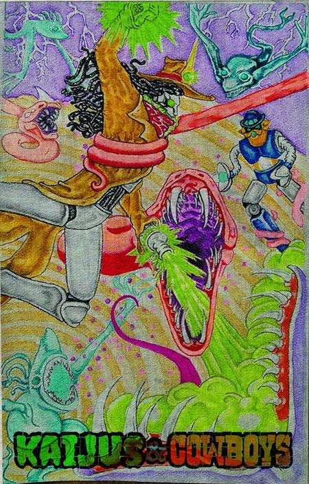 KAIJUS AND COWBOYS #3 CVR C HEATHER EWERS TAPESTRY VAR (OF 12)