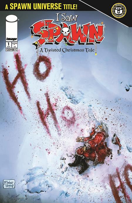 I SAW SPAWN A TWISTED CHRISTMAS TALE #1 CVR C TODD MCFARLANE AND ROBERT NUGENT VAR OF 2