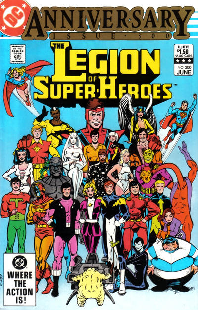 The Legion of Super-Heroes 1980 #300 Direct ed. - back issue - $3.00
