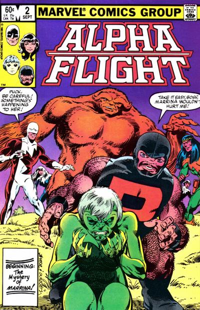 Alpha Flight 1983 #2 Direct ed. - back issue - $5.00