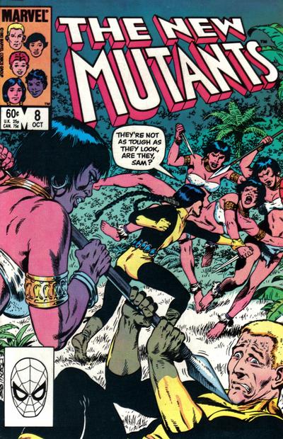 The New Mutants 1983 #8 Direct ed. - back issue - $6.00