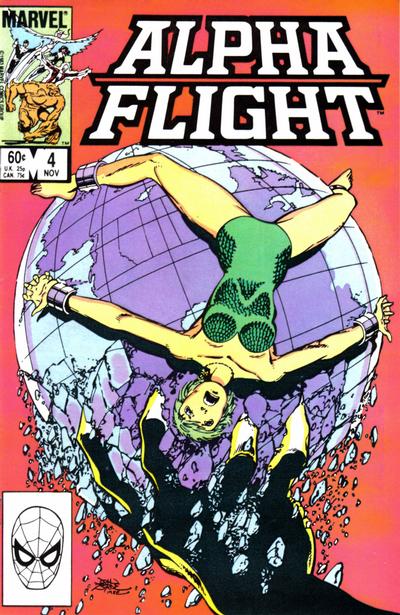 Alpha Flight 1983 #4 Direct ed. - back issue - $5.00