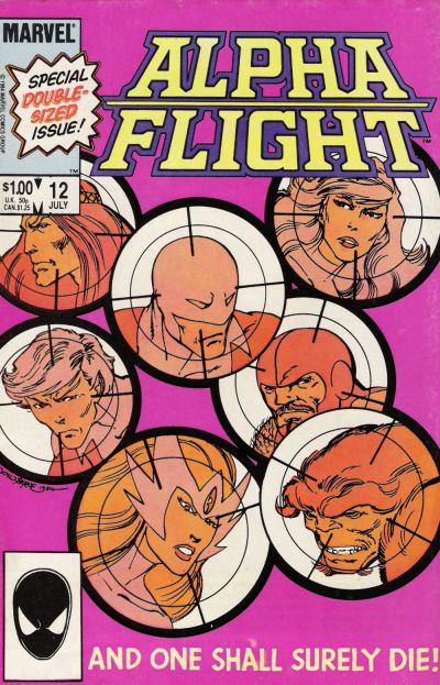 Alpha Flight 1983 #12 Direct ed. - back issue - $5.00