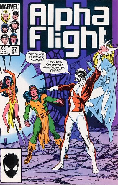 Alpha Flight 1983 #27 Direct ed. - back issue - $3.00