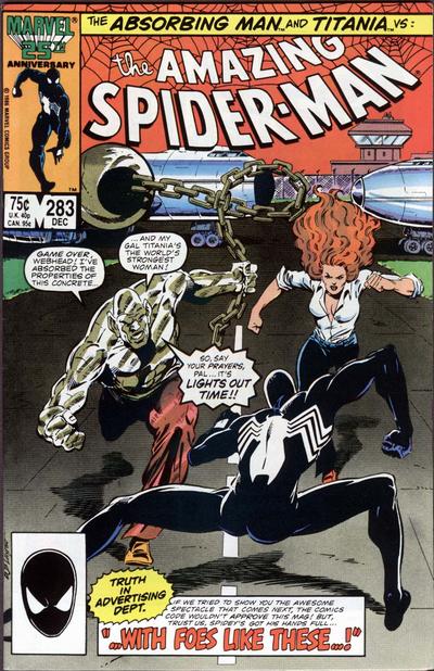 The Amazing Spider-Man 1963 #283 Direct ed. - back issue - $5.00