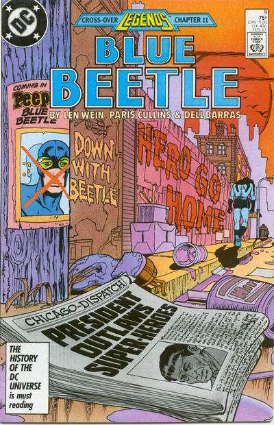 Blue Beetle 1986 #9 Direct ed. - back issue - $4.00