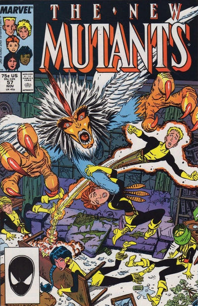 The New Mutants 1983 #57 Direct ed. - back issue - $3.00