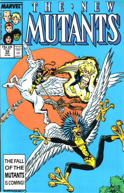 The New Mutants 1983 #58 Direct ed. - back issue - $3.00