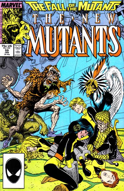 The New Mutants 1983 #59 Direct ed. - back issue - $3.00