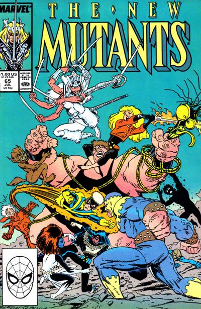 The New Mutants 1983 #65 Direct ed. - back issue - $1.00