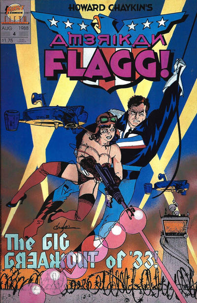Howard Chaykin's American Flagg 1988 #4 - back issue - $4.00