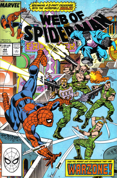 Web of Spider-Man 1985 #44 Direct ed. - back issue - $3.00