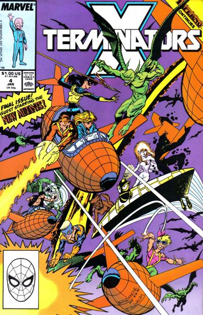 X-Terminators 1988 #4 Direct ed. - back issue - $2.00