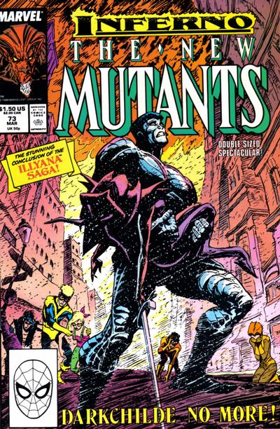 The New Mutants 1983 #73 Direct ed. - back issue - $5.00