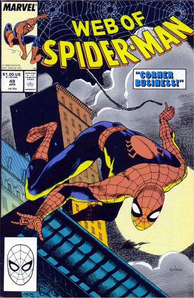 Web of Spider-Man 1985 #49 Direct ed. - back issue - $3.00