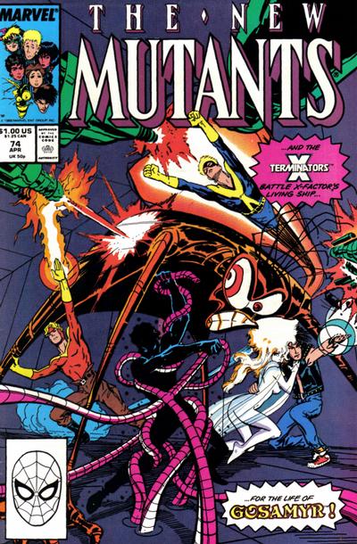 The New Mutants 1983 #74 Direct ed. - back issue - $3.00