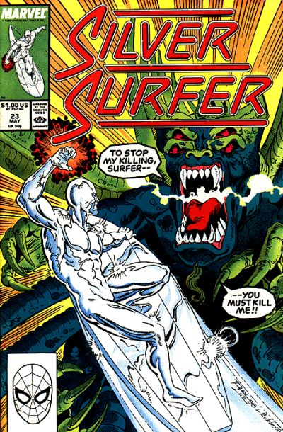 Silver Surfer 1987 #23 Direct ed. - back issue