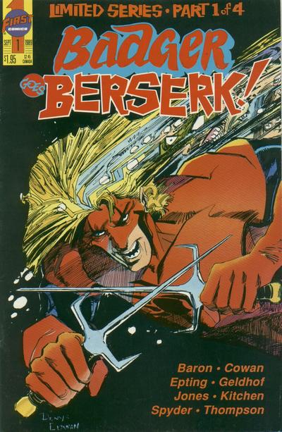 Badger Goes Berserk 1989 #1 - back issue - $4.00