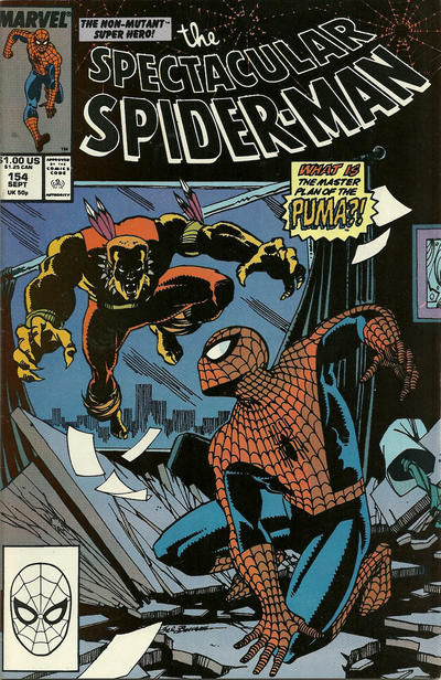 The Spectacular Spider-Man 1976 #154 Direct ed. - back issue