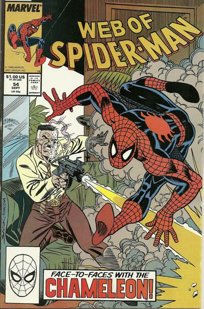 Web of Spider-Man 1985 #54 Direct ed. - back issue - $3.00