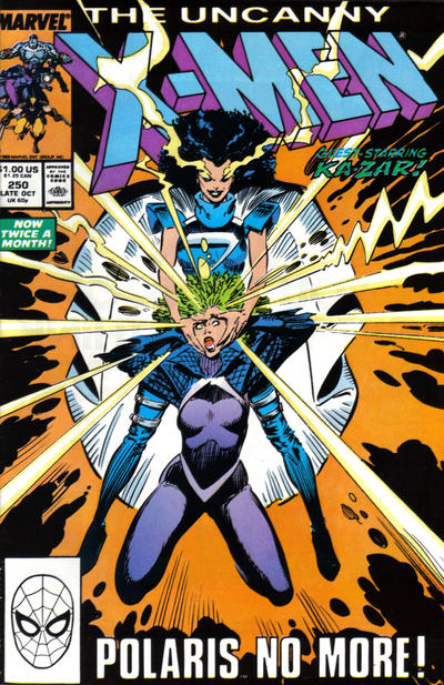 The Uncanny X-Men 1981 #250 Direct ed. - back issue - $6.00