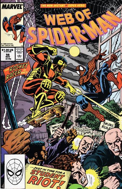 Web of Spider-Man 1985 #56 Direct ed. - back issue - $3.00