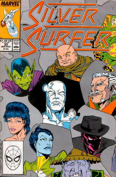 Silver Surfer 1987 #30 Direct ed. - back issue - $3.00