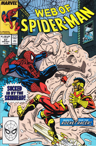 Web of Spider-Man 1985 #57 Direct ed. - back issue - $3.00