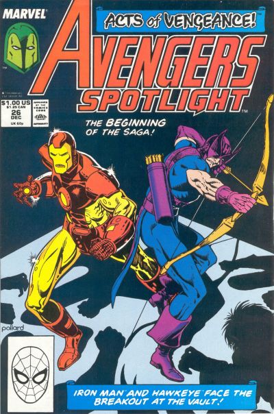 Avengers Spotlight 1989 #26 Direct ed. - back issue - $3.00