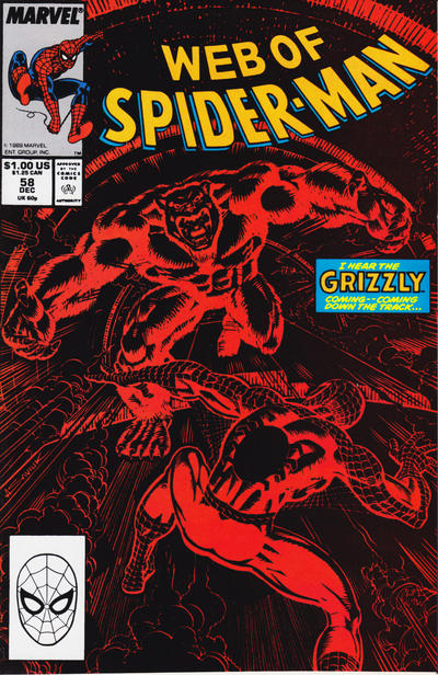 Web of Spider-Man 1985 #58 Direct ed. - back issue - $3.00