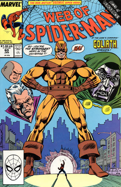 Web of Spider-Man 1985 #60 Direct ed. - back issue - $3.00