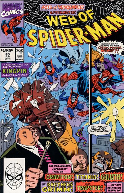 Web of Spider-Man 1985 #65 Direct ed. - back issue - $3.00
