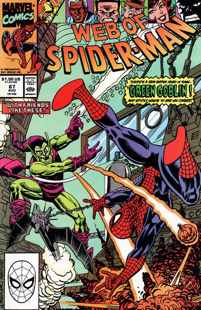 Web of Spider-Man 1985 #67 Direct ed. - back issue - $2.00