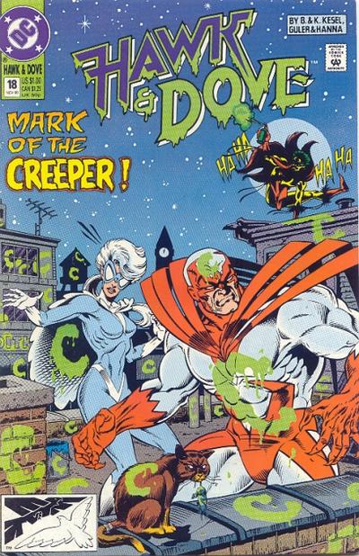 Hawk and Dove 1989 #18 Direct ed. - back issue - $3.00