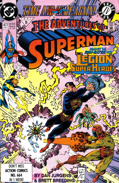 Adventures of Superman 1987 #477 Direct ed. - back issue