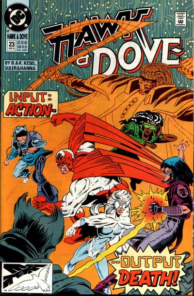 Hawk and Dove 1989 #23 Direct ed. - back issue