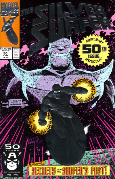 Silver Surfer 1987 #50 Signed by Ron Lim - back issue - $50.00