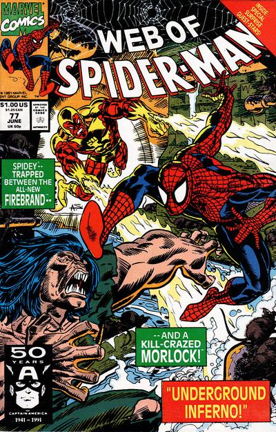 Web of Spider-Man 1985 #77 Direct ed. - back issue - $3.00